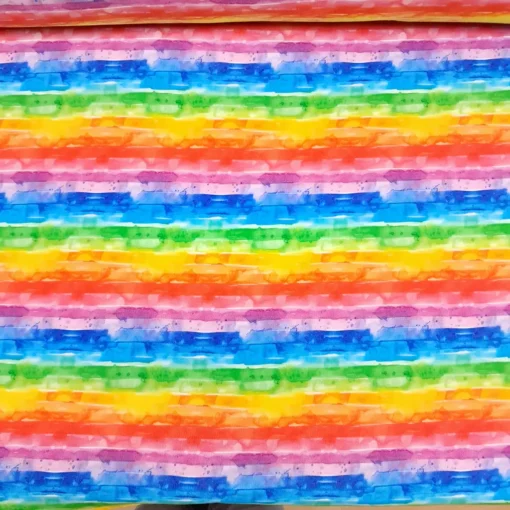 SanDaLu Sweatstoff Regenbogen