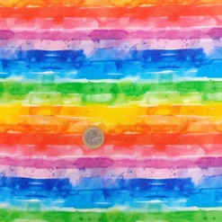 SanDaLu Sweatstoff Regenbogen Euro