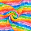 Sweatstoff Regenbogen als Strudel gelegt