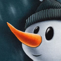SanDaLu Stoffpanel Winter Moods by Thorsten Berger Detail Schneemann