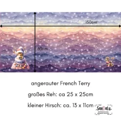 SanDaLu Weihnachtspanel Reh Masse ⋆ SanDaLu