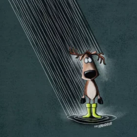 SanDaLu Thorsten Berger The Raindeer Stoffpanel