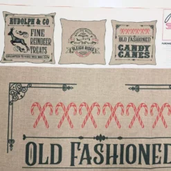 Canvas Panel Weihnachtskissen Nähbeispiele