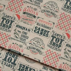 SanDaLu nostalgischer Weihnachtsstoff Vintage