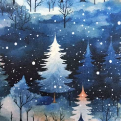 SanDaLu angerauter Sweat Waldmotiv