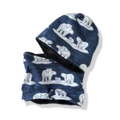 SanDaLu Jersey Meterware Eisbären Nähbeispiel Mütze und Schal