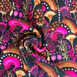 SanDaLu Wintersweat Zaubergarten pink schwarz als Strudel