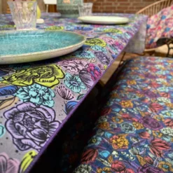 SanDaLu wasserabweisender Stoff mit Blumen aus der Happy Collection Nähbeispiel