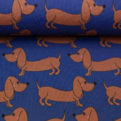 SanDaLu Dackel Oxfordstoff blau Happy Collection von Cherry Picking