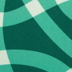 SanDaLu Viskosestoff mit grafischem Muster in grün Detail