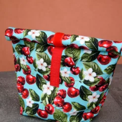SanDaLu Canvas Kirschen Stoff Matteo Lunchbag