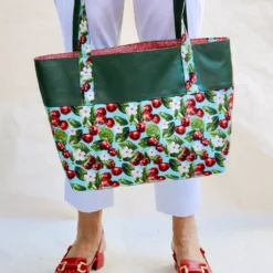 SanDaLu Canvas Kirschen Stoff Matteo Shopper