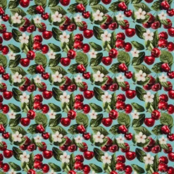 SanDaLu Canvas Kirschen Stoff Matteo von Swafing