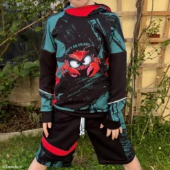 SanDaLu Panel und Kombistoff Eddy the Crab von Thorsten Berger Nähbeispiel