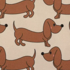 SanDaLu Dackel Oxfordstoff wasserabweisend beige Detail