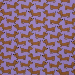 SanDaLu Dackel Stoff wasserabweichend flieder von Cherry Picking