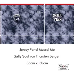 SanDaLu Jersey Panel Mussel Mo von Thorsten Berger Maße