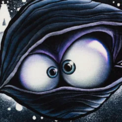 SanDaLu Jersey Panel Mussel Mo Detail Augen Muschel