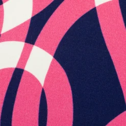 SanDaLu Viskose Blusenstoff Feelings by Käselotti dunkelblau rosa Detail