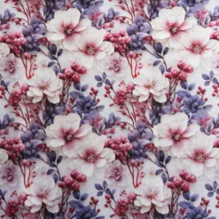 SanDaLu Oxfordgewebe Blumen rosa