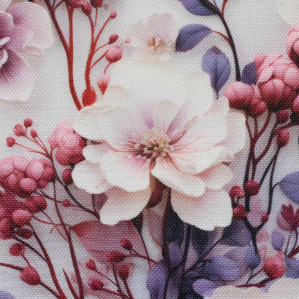 SanDaLu wasserabweisender Taschenstoff Blumen Detail