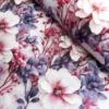 SanDaLu wasserabweisender Blumenstoff rosa violett Ballen