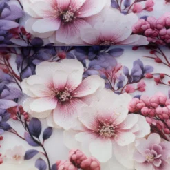 SanDaLu wasserabweisender Taschenstoff Blumen Detail