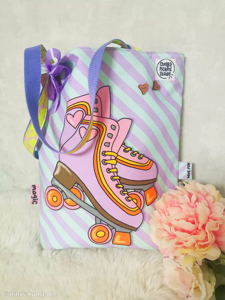 SanDaLu DIY Panel Cherry Picking Bag Rollschuhe genäht