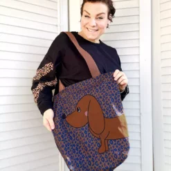 SanDaLu DIY Panel Cherry Picking Bag Dackel genäht