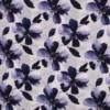 SanDaLu French Terry mit großen Blumen in Violett, Judith von Swafing