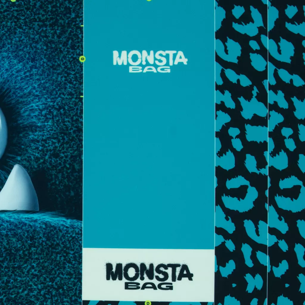 SanDaLu Taschenpanel Monsta Bag türkis von Thorsten Berger Detail