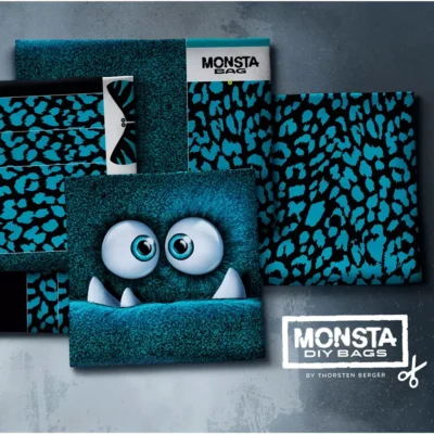 SanDaLu Taschenpanel Monsta Bag türkis von Thorsten Berger