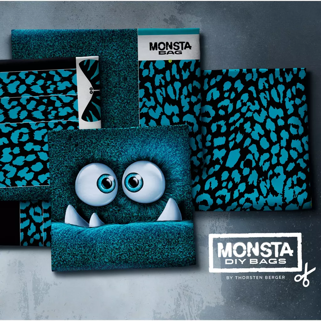 SanDaLu Taschenpanel Monsta Bag türkis von Thorsten Berger