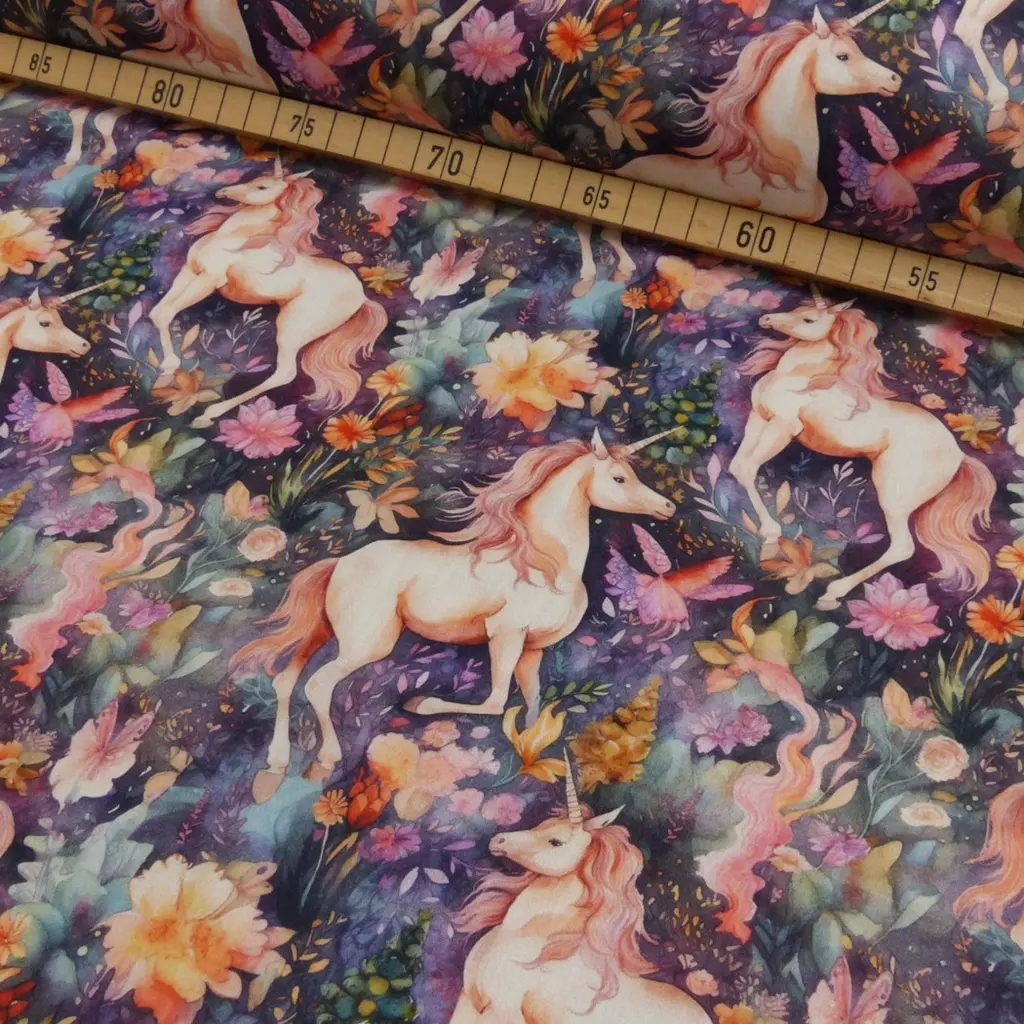 SanDaLu Einhorn Baumwollstoff Lineal