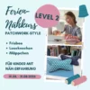 SanDaLu Ferien-Nähkurs Patchworkstyle, Mädchen an der Nähmaschine, bunte Leseknochen