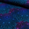 SanDaLu schwarzer Canvas mit Mandalas im Fabrverlauf auf einem Ballen