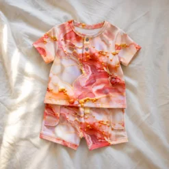 SanDaLu French Terry rot rosa weiß von Sarah Mariam Nähbeispiel