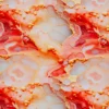 SanDaLu French Terry rot rosa weiß von Sarah Mariam