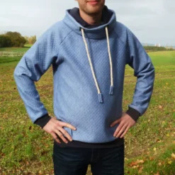 SanDaLu Schnittmuster Raglanshirt Noa für Herren Nähbeispiel