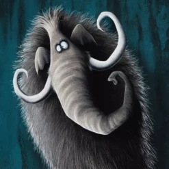 SanDaLu Thorsten Berger Sweat Panelbild großes Mammut