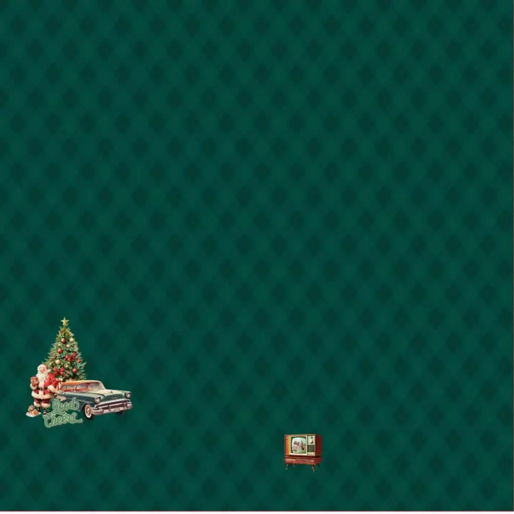 SanDaLu Stoffpanel Retro Weihnachten Überblick