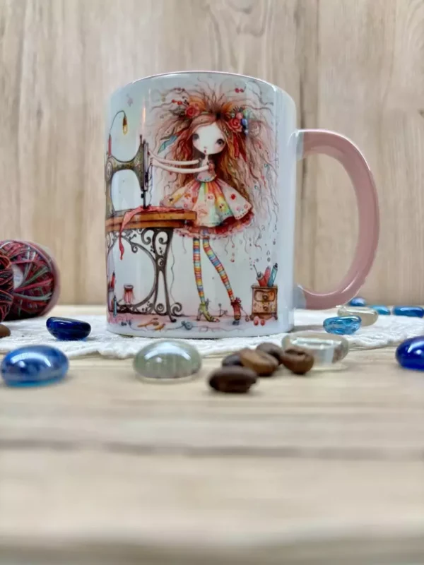 Kaffeetasse Nähmädchen