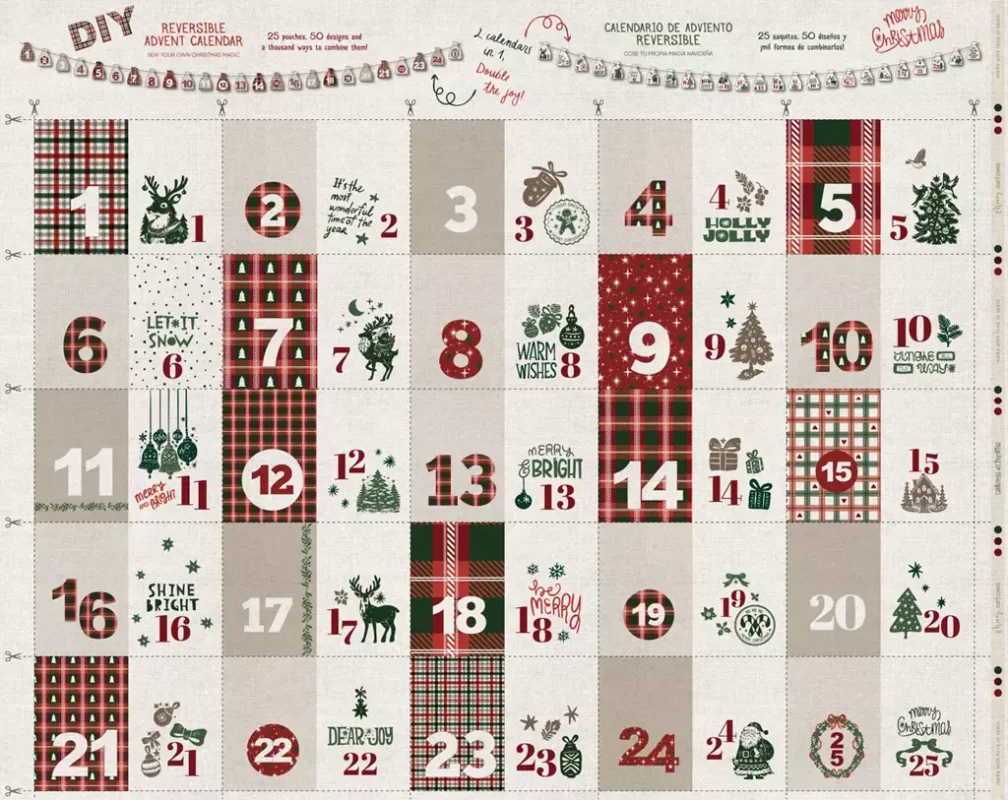 SanDaLu DiY Adventskalender Säckchen zum Selbernähen