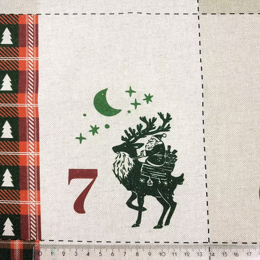 SanDaLu DiY Adventskalender Säckchen zum Selbernähen Lineal