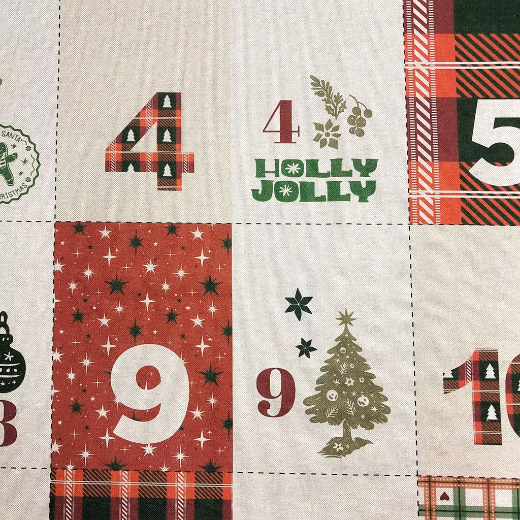 SanDaLu DiY Adventskalender Säckchen zum Selbernähen Zahlen und Sprüche