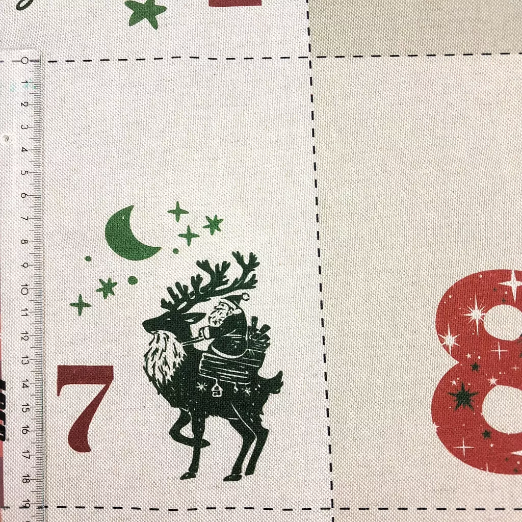 SanDaLu DiY Adventskalender Säckchen zum Selbernähen Lineal