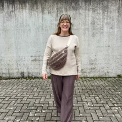 SanDaLu Merino Strick in beige Nähbeispiel