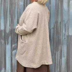 SanDaLu Merino Fleece in Beige Nähbeispiel