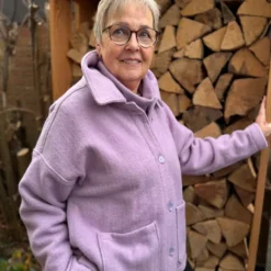 SanDaLu Merino Fleece in Flieder Nähbeispiel